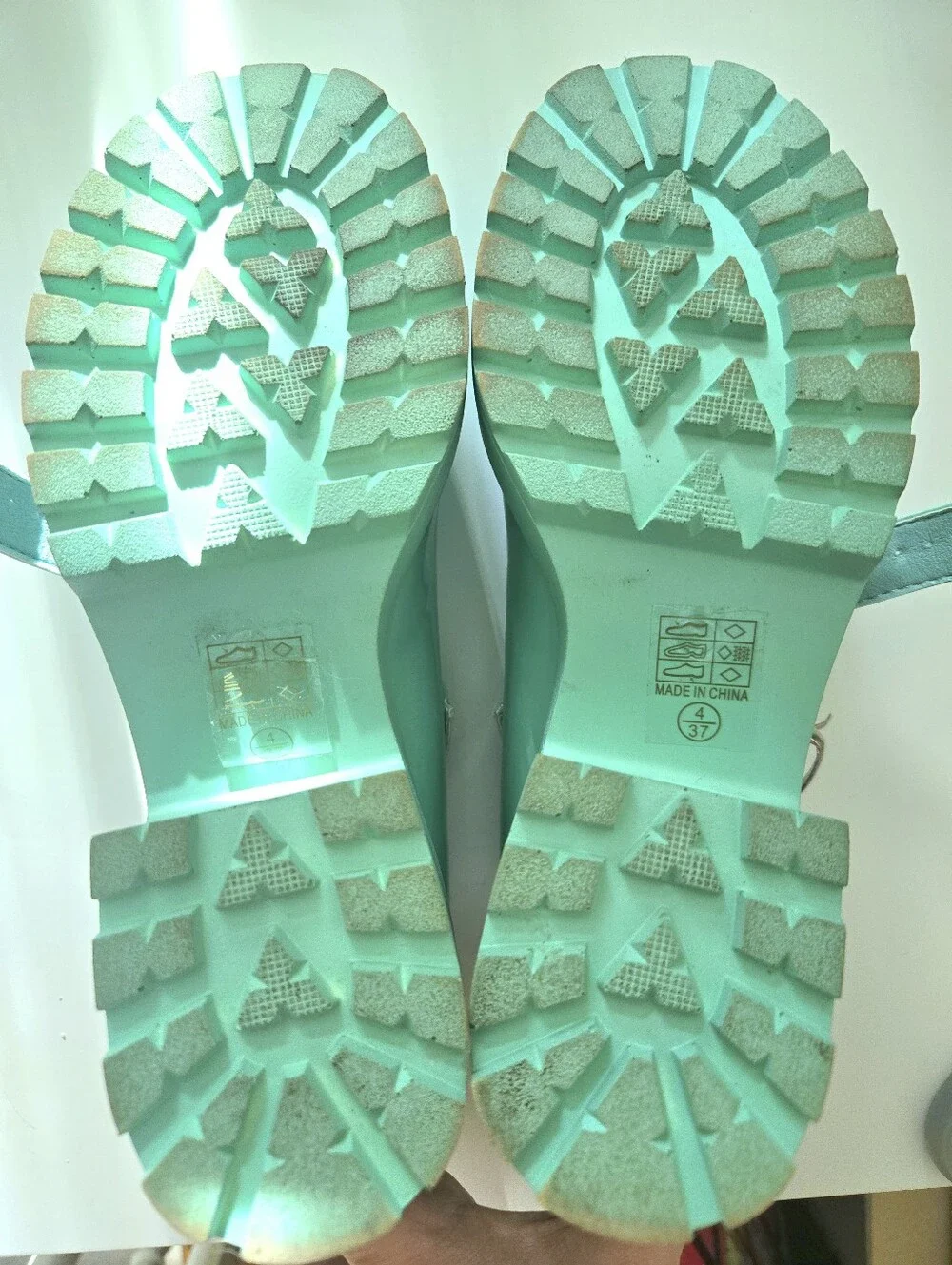 Glossy Mint Platform Mary Jane Pumps